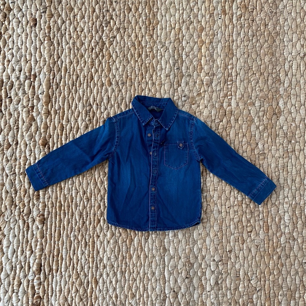 Denim button down